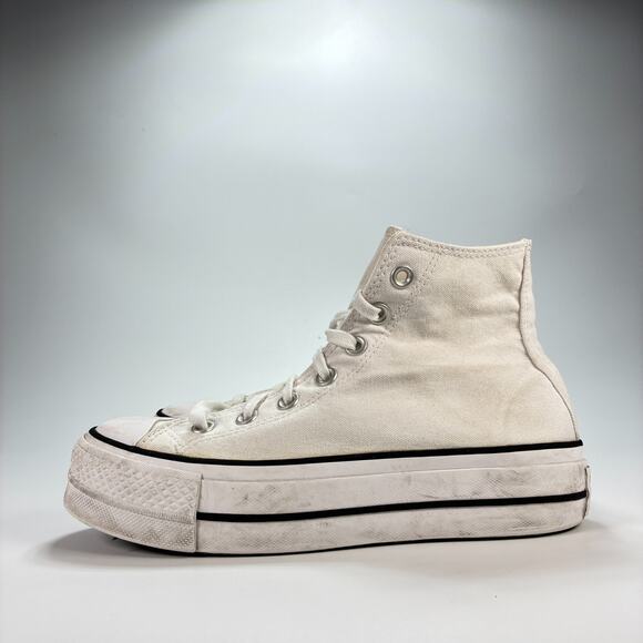 Converse Chuck Taylor All Star White Platform High Top 560846F Women's Size 6.5 - Picture 4 of 10
